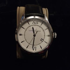 Tommy Hilfiger men's black banded watch